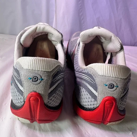 Brooks Gray and Red Athletic Shoes